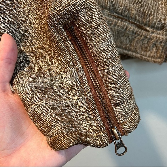 Women’s Free People brown tapestry patterned moto jacket size 8 - Picture 7 of 7